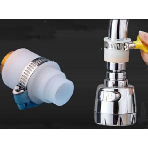 Tap water filter faucet adapter 21MM male thread Food grade white/Black silicone Universal water purifier connector