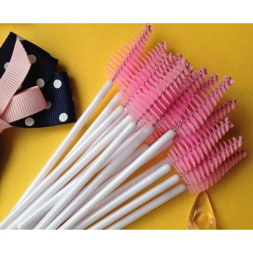 Factory direct sales of disposable color water drop eyelash eyelash volume mascara brush pink color10000pcs/lot