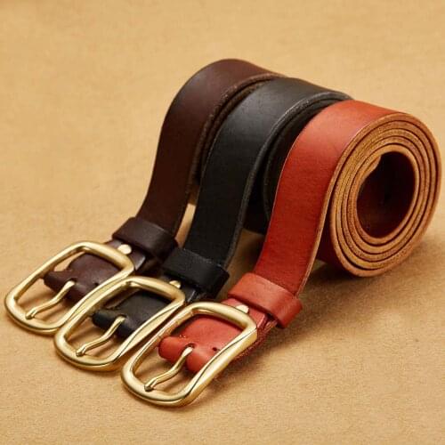 Luxury strap male belts top selling cow genuine leather three colors designer belts for jeans leisure style male cow leather