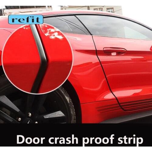 Car Door rubber strip Front hood seam sealing Side body anti-scratch Transparent strip for 15-20 Ford Mustang