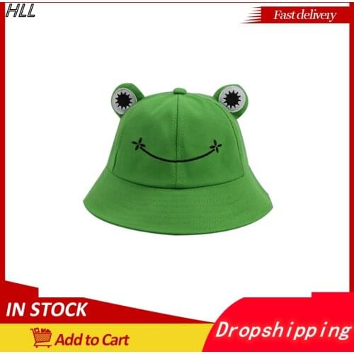 2021 Foldable Fisherman Hats Frog Bucket Hat for Women Adult Kids Panama Frog Baseball Cap Cover Frog Hat for Hunting Fishing