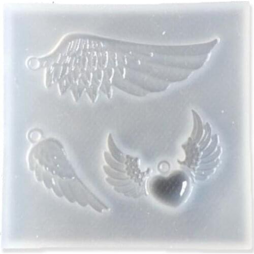Crystal Epoxy Resin Mold Angel Wing Shape Casting Silicone Mould Handmade DIY Crafts Jewelry Making Tools
