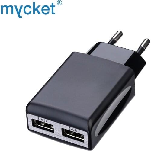 Universal Mobile Phone Charger USB Charger For Phone Adapter Portable EU Plug Wall Charger With 2 USB Ports зарядное устройство