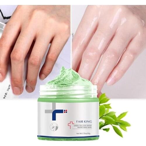 Green Tea Lock Water Repair Hand Mask Nourish Moisturizing Whitening Exfoliating Calluses Hand Film Anti-aging Hand Cream New