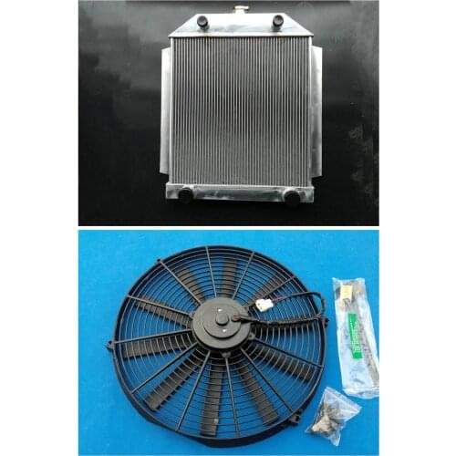 Factory Price Aluminum Radiator+Fan 1949-1953 For FORD CAR FLATHEAD V8 ENGINE M/T 1949 1950 1951 1952 1953