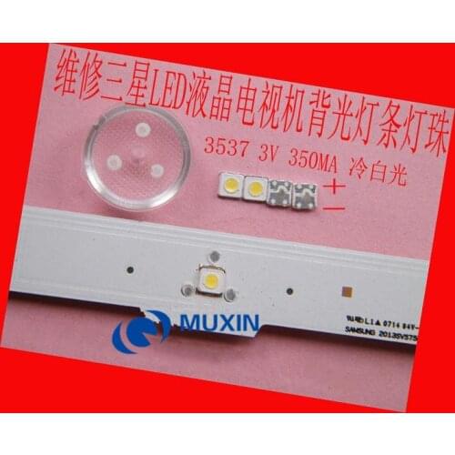 100 Pieces/lot LED light beads 3537 3535 3V 1W 350MA for Samsung LED backlight LED strip