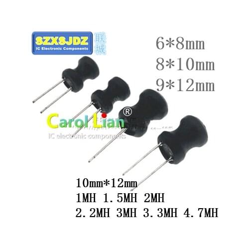 1012 plug-in inductor I-shaped inductor 10X12 1MH 1.5MH 2MH 2.2MH 3MH 3.3MH 4.7MH