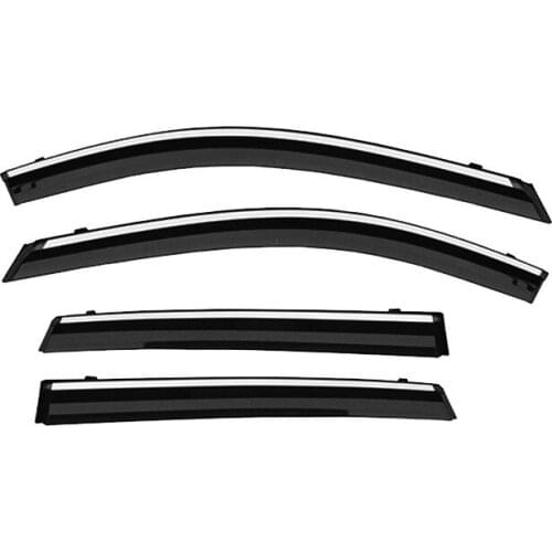 4PC Car Styling Accessories For Kia KX CROSS 2018 2019 Injection molding trim vent shade rain sun wind deflector window visor