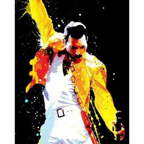 5d Mosaic DIY diamond art painting Queen Band Freddie Mercury Embroidery full Rhinestone Picture Cross Stitch Wall Home Decor