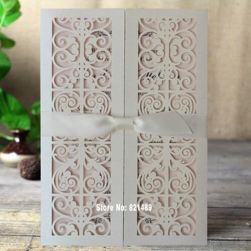 Elegant Wedding Invitation, Girls Party Invitation Cards - Pack of 50