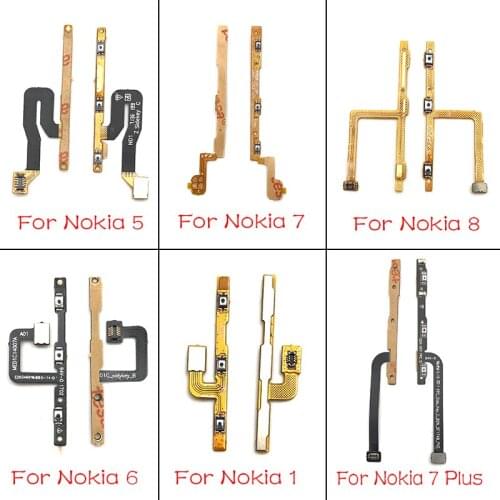 For Nokia 2 3 5 6 7 8 2.1 3.1 5.1 6.1 7.1 Plus Power Volume On and Off Switch Button Flex Cable FPC Replacement Partd