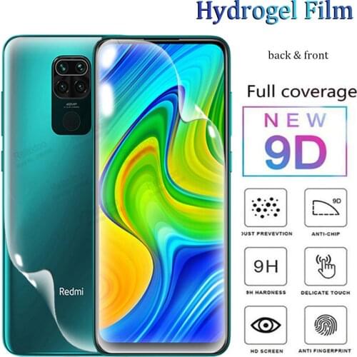 Hydrogel Film For Xiaomi Redmi Note 9 Film redmi note 9 for Xiaomi Redmi note9 Screen Protector on xiomi back +front film,1/2pcs
