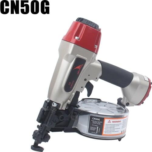 Quality YOUSAILING CN50G Pneumatic Construction Coil Nailer Roll Nail Gun Nail Depth Adjustable