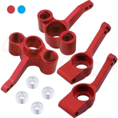 Aluminum Steering Hub Carrier Knuckle Set 533023 511484 For FS Racing 1/10 Monster Truck Desert Buggy 53633 51805 51806 53632