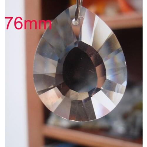 6pcs/lot 76mm Chandelier Crystal Clear Turtle piece shape Part AAA-Top Quality Crystal Pendant Chandelier Crystal