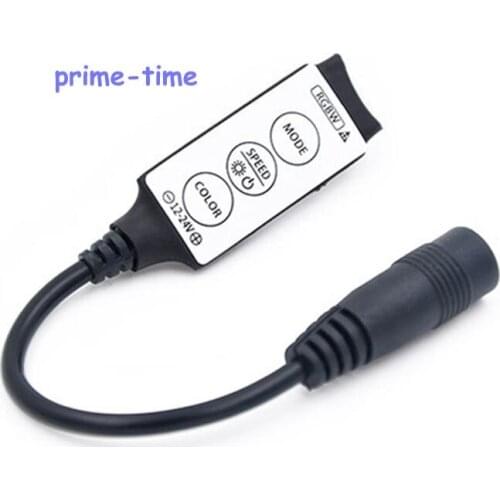 DC12V-24V 3 keys Mini RGBW Led Controller Dimmer With DC Female Plug For RGBW RGBWW LED Strip Light Online Control