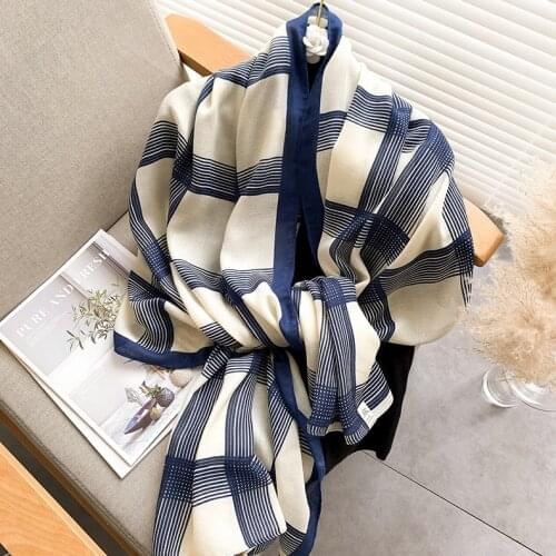 2021 Newest Women Geometry Printed Scarf Brand Scarf Cotton Scarf Luxury Scarf Shawls Wraps Hijabs Scarf