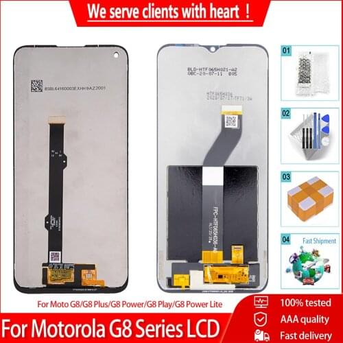 New For Motorola Moto G8 Plus MOTO G8 Power MOTO G8 Play MOTO G8 Power Lite LCD Display With Touch Screen Digiziter Replacement