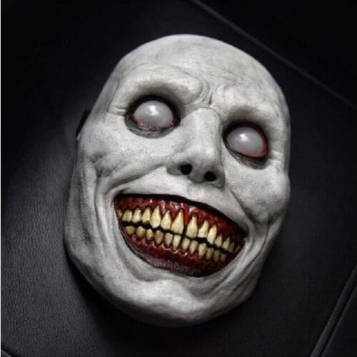New Halloween Horror Mask Smiling Demon Mask The Evil Cosplay Props Headwear Dress Up Party Clothing Accessories Gifts