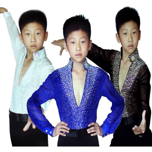 The New Boys Latin Panty Dance Clothing Performance Stage Latin Costumes Children Latin performance Clothes