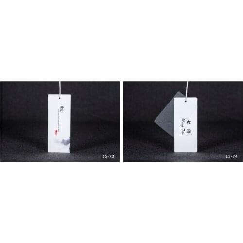 OEM custom logo brand garment clothing printed paper price hang tag for clothing clothes print swing luggage label tag JYYJ113