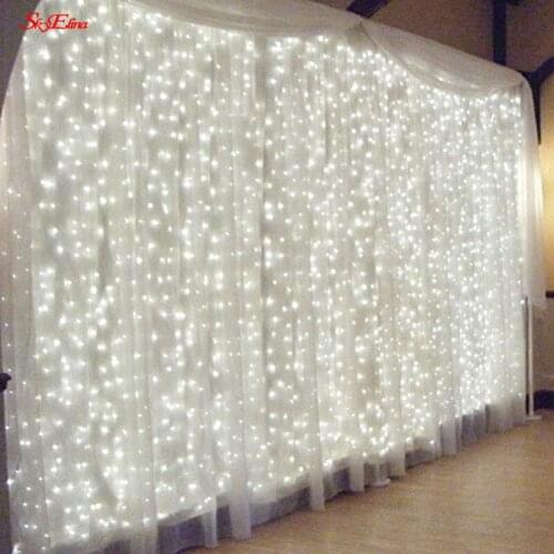 3x3/3x2 M led String light Outdoor Fairy Lights Garland on the window Christmas Light Decoration for Home Garden Curtain Lamp 5z
