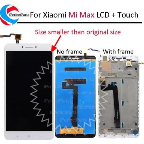 Top Quality For Xiaomi mi max LCD Display + Touch Screen Digitizer with frame Full Assembly 6.44" Replacement For xiaomi Max LCD