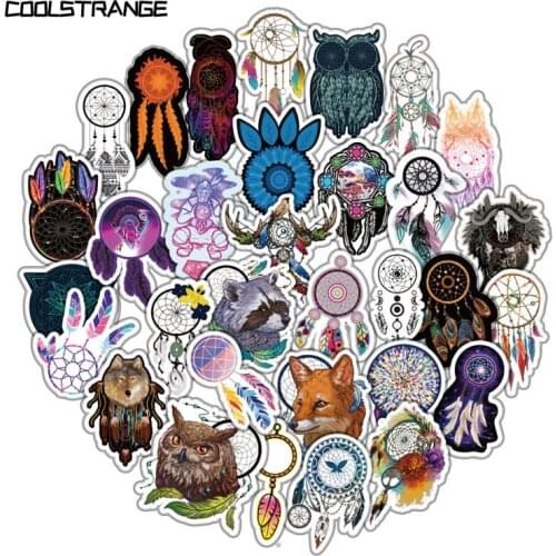 10/30/57Pcs Dreamcatcher Stickers Sweet Dream For Children Toys Motorcycle Skateboard Phones DIY Hand Diaries Phone Wooden Bed