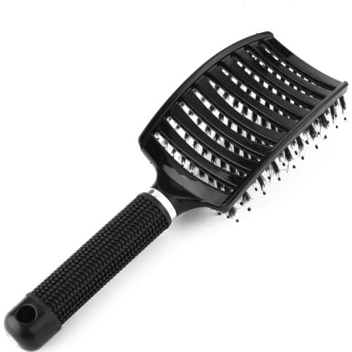 2018 Women Hair Scalp Massage Comb Bristle & Nylon Hairbrush Wet Curly Detangle Hair Brush for Salon Hairdressing Styling Tools