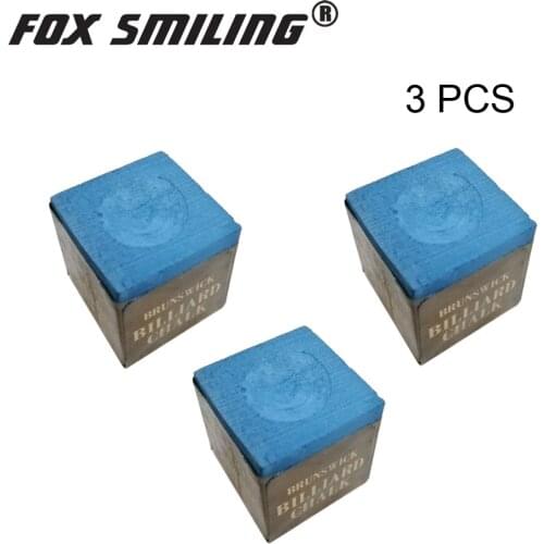 3pcs Snooker Billiard Chalk Pool Cue Chalk Oil Dry Billiard No-slip Chalk Table Chalk With Good Quality Blue