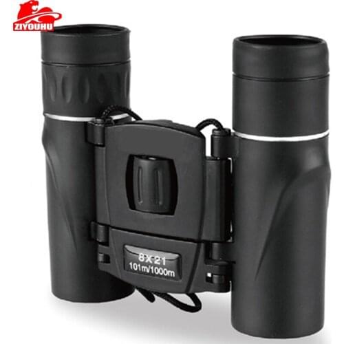 ZIYOUHU 8x21 Binoculars Objective Optical lens 21mm Handhold Telescope Powerful Mini Outdoor Travel 101M/1000M Free shipping