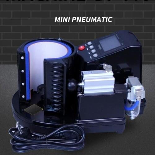 Pneumatic Auto Type ST-110 Bright Black Sublimation Mug Heat Press Machine