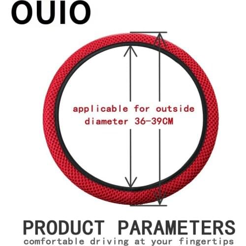 DIY Breathability Skidproof Car Steering Wheel Cover For Peugeot 307 206 407 Citroen C4 C5 Honda Civic Accord CRV Lada 2019 2020