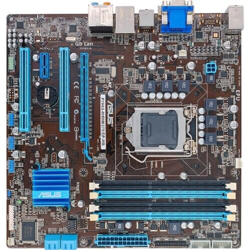 For ASUS P7H55-M DP Motherboard LGA 1156 DDR3 8GB For Intel H55 P7H55 Desktop Mainboard SATA II PCI-E X16 Used
