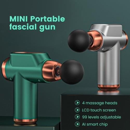 Electric Massage Gun Deep Tissue Percussion Muscle Massager For Pain Relief Fascia Gun Electric Body Massager