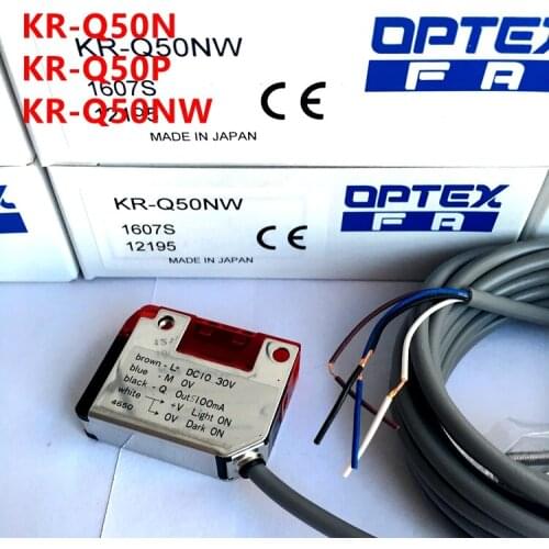 OPTEX Photoelectric Switch KR-Q50N KR-Q50P KR-Q50NW Brand new original