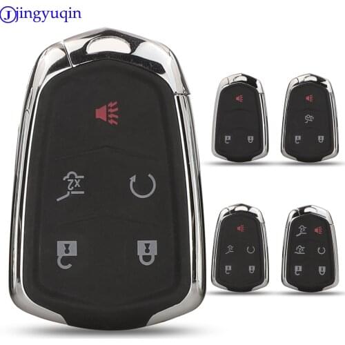 Jingyuqin Remote Car Key Case Shell 3/4/5/6 B For Cadillac Escalade ESV 2015 2016 2017 2018 2019 Smart Key