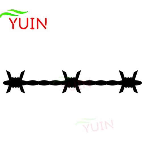 Barbed Wire Creative Car Stickers Fashion Bumper Decoration Personalized PVC Waterproof Decals Black/white/red/laser/silver