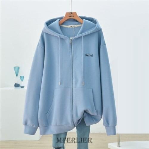 Size 6XL 150kg Jacket Coat Autumn Thin Womens Hoodies Hip-hop Streetwear Harajuku Women Coat Zipper Plus Size Women Clothing