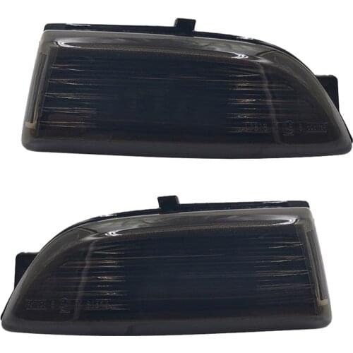 Left+Right Rearview Mirror Light Cover Indicator Turn Signal Lamp Cover for Ford Everest Ranger 2012-2020(Without Bulbs)