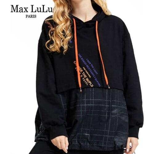 Женские осенние толстовки Max LuLu China At AliExpress