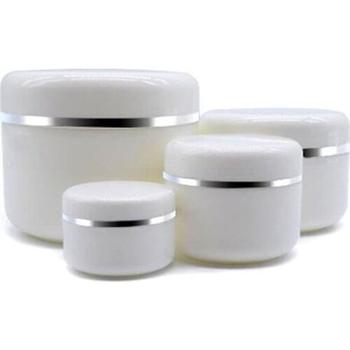 Refillable Bottles Travel Face Cream Lotion Cosmetic Container 10/20/30/50/100/250g Plastic Empty Makeup Jar Pot