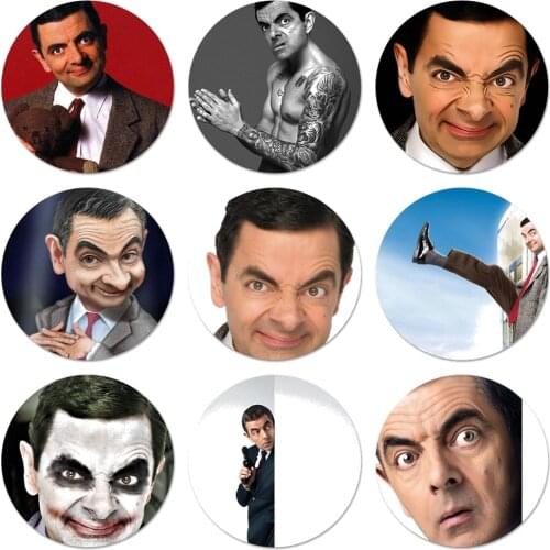 Mr Bean Rowan Icons Pins Badge Decoration Brooches Metal Badges For Backpack Decoration
