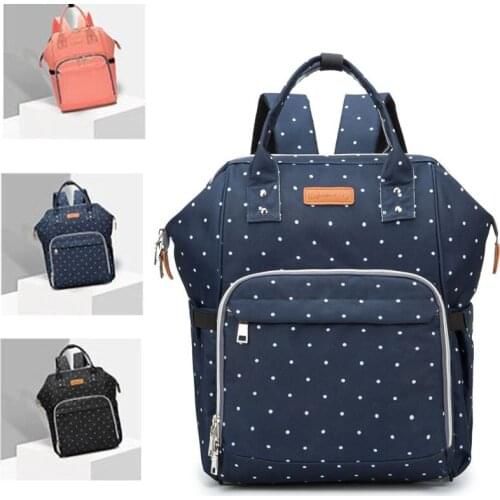 New ladies diaper bottle with diaper pad multifunctional woman large capacity backpack waterproof fashion Hobos