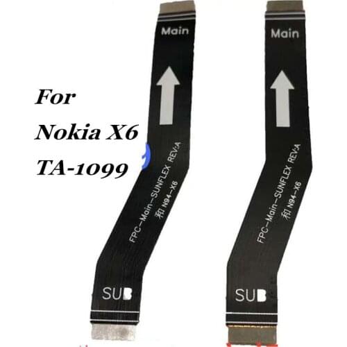 Original For Nokia 6.1 plus X6 TA1099 Mainboard Data Interface Flex Cable Motherboard Connections Line ribbon Replacement parts
