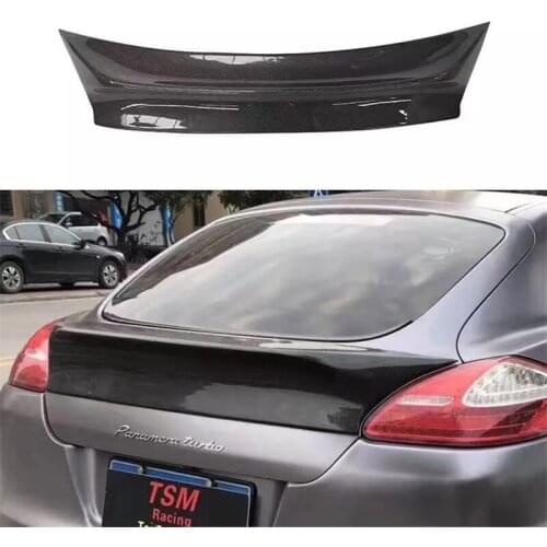 Fits for Porsche Panamera S 970.1 carbon fiber rear spoiler 2009-2013 VRT style FRP Trunk Boot Trim car styling