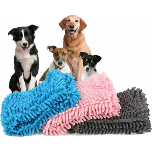 Dog Towel For Medium Dogs Cats Ultra Absorbent Microfiber Dog Bath Toweld Dry Towel With Hand Pockets Quick Drying Dustproof