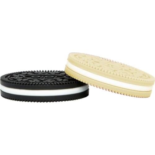 OiOi Cookie Black&Yellow Teether 2 Pieces