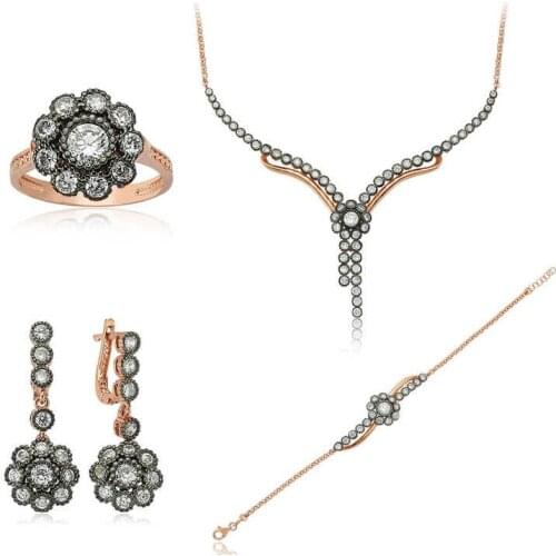 Silverlina Silver Flower Women 'S Set