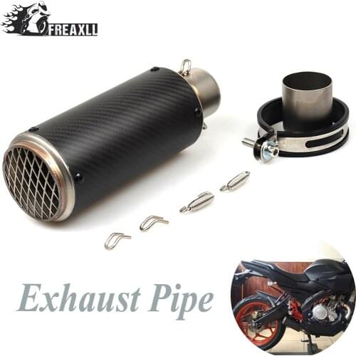 51MM Universal Motorcycle Exhaust Pipe Scooter Modified Carborn Firber Muffler exhaust pipe For YAMAHA Fit Most Motorbike